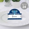 Big Dot of Happiness Hanukkah Menorah - Chanukah Holiday Party Tent Buffet Card - Table Setting Name Place Cards - Set of 24 - 2 of 4