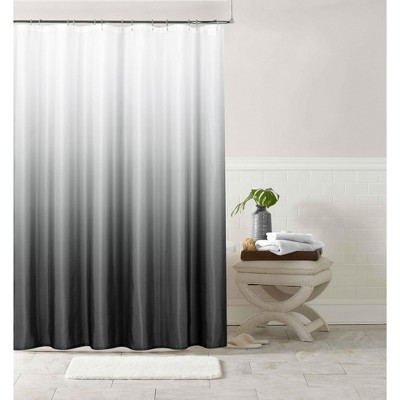 Dainty Home Shades Printed Textured Fabric Gradient Size,Colors Ombre Designed Shower Curtain
