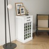 Modular Wine Bar Cabinet Ancona Modular With Storage Shelves With Hutch For Dining Room Showcase Crafts, Books, Wine, Wine Glasses - 2 of 4