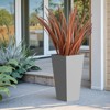 Wooakway Outdoor/Indoor/Decor/Garden Large Tall Metal Planter Pots Planter Boxes Cachepots Nursery Pots - 3 of 4