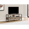 Monarch Specialties Tv Stand 48 Inch Console Media Entertainment Center Storage Drawers Laminate Metal Brown Black Contemporary Modern - image 2 of 4