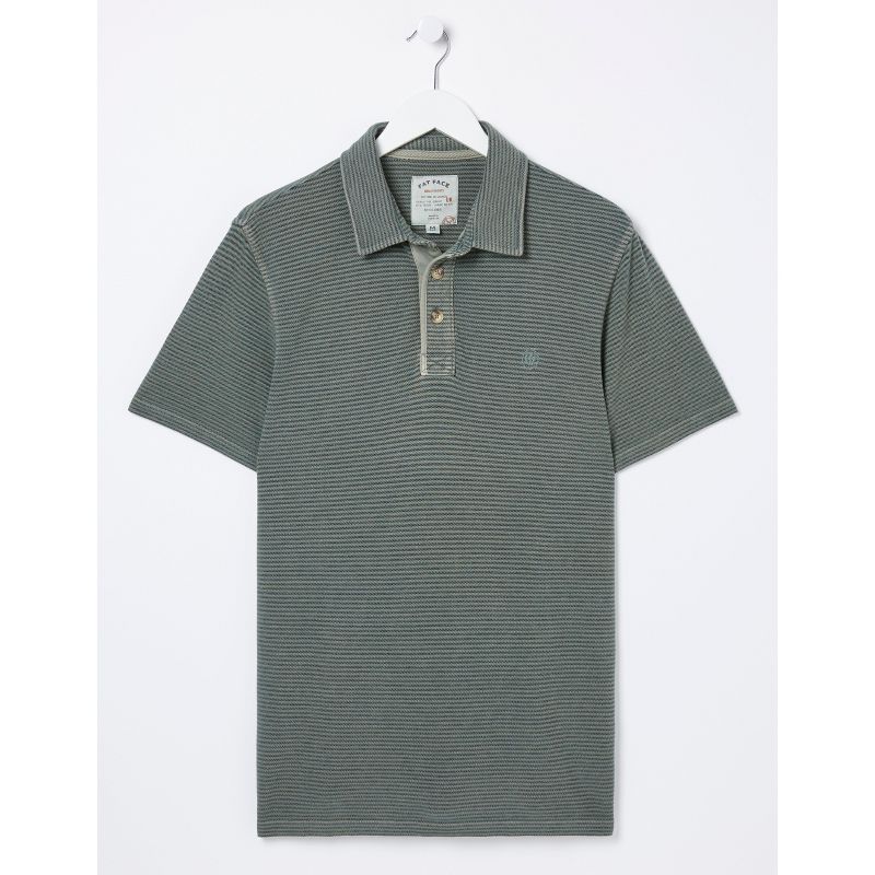 Fatface Men's Organic Cotton Fine Stripe Polo Shirt, 5 of 6