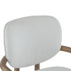 Lyngins Dining Chairs Set of 2,Upholstered Arm Chairs with Wood Legs for Kitchen,Living Room,Office,Bedroom - 4 of 4