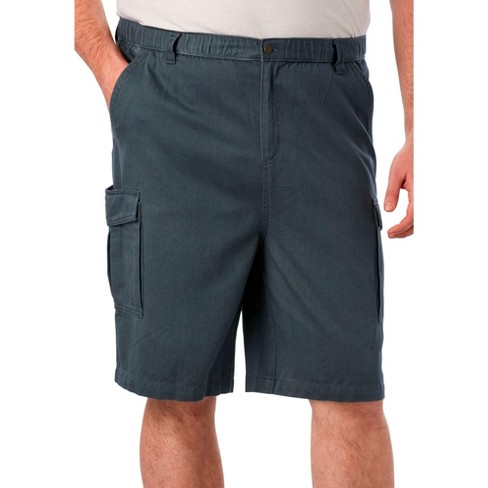 Boulder Creek® 12 Side Elastic Denim Cargo Shorts