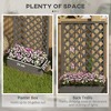 Trellis Planter Box for Climbing Plants, Raised Garden Bed w/ Trellis Lattice for Outdoor Garden, Deck - 4 of 4