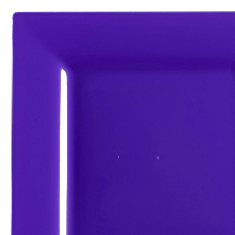 Smarty Had A Party 6.5" Grape Purple Square Plastic Cake Plates (120 Plates), 1 of 4