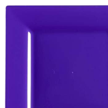 Smarty Had A Party 6.5" Grape Purple Square Plastic Cake Plates (120 Plates)