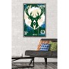Trends International NBA Milwaukee Bucks - Maximalist Logo 23 Framed Wall Poster Prints - 2 of 4