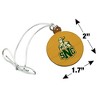 St. Norbert College Secondary Logo Mini Small Tiny Wood Christmas Tree Holiday Ornament - 4 of 4