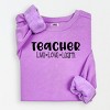 Simply Sage Market Teacher Live Love Learn Lightweight Garment Dyed Sweatshirt - 2 of 4