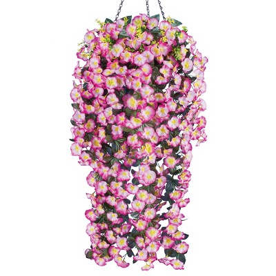 Collections Etc Petunia Hanging Bushes Set 3