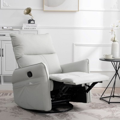 Swivel Rocking Recliner Chair Modern Swivel Accent Armchair,360°Swivel Rocker Chair With Leg Rest,Lounge Chair Recliner Couches For Sale-Cuddlewood