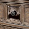 Gulches 3-Drawer Rustic Nightstand, Solid Wood Bedroom Bedside Table with Bronze Hardware & Felt-Lined Drawers - 4 of 4