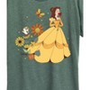 Women's - Disney Princess - Belle And Chip Flower Power Short Sleeve Graphic T-Shirt - 2 of 4