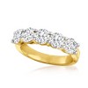 Ross-Simons 2.50 ct. t.w. Diamond 5-Stone Ring in 14kt Yellow Gold - 4 of 4