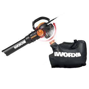 Worx WG512 TRIVAC 12-Amp Electric 3-IN-1 Blower/Mulcher/Yard Vacuum with Leaf Collection System
