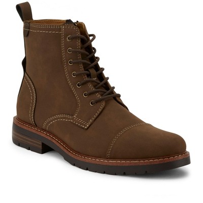 Dockers Mens Rawls Rugged Cap Toe Boot, Dark Tan, Size 13
