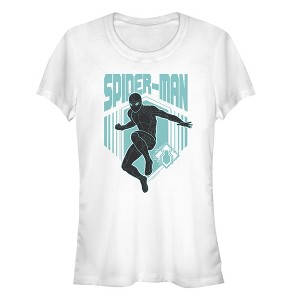 Juniors Womens Marvel Spider-Man: Far From Home Shadow Streak T-Shirt - 1 of 3