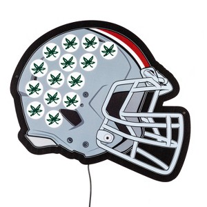 Evergreen Ultra-Thin Edgelight LED Wall Decor, Helmet, Ohio State University- 19.5 x 15 Inches Made In USA - 1 of 4