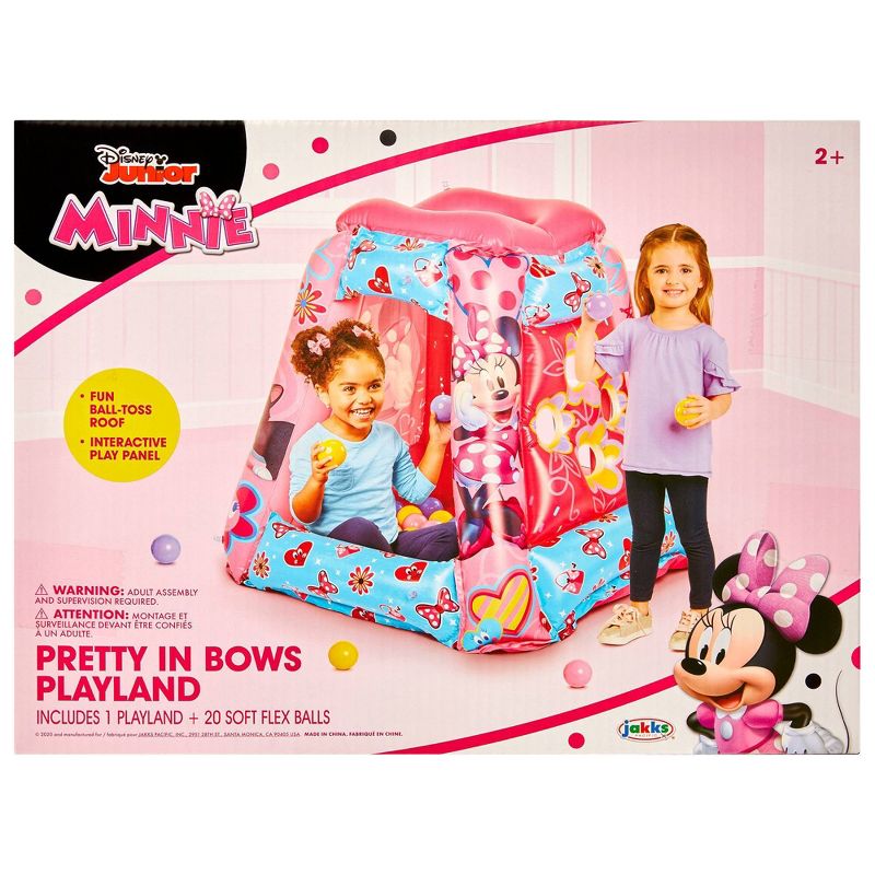 Minnie Mouse Inflatable Kids Ball Pit Playland with 20 Soft Flex Balls, 3 of 11