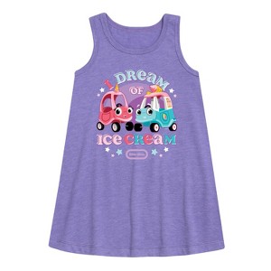 - Little Tikes - I Dream of Ice Cream Graphic Sleeveless Aline Dress - 1 of 3