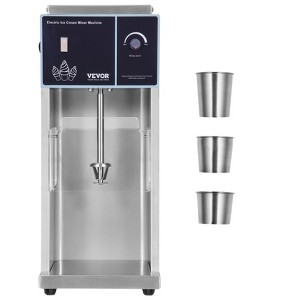 VEVOR Ice Cream Blender, 400W High-Speed Ice Cream Maker Mixer Stir Machine 4200RPM, Stepless Speed Adjustment, Silver - 1 of 4