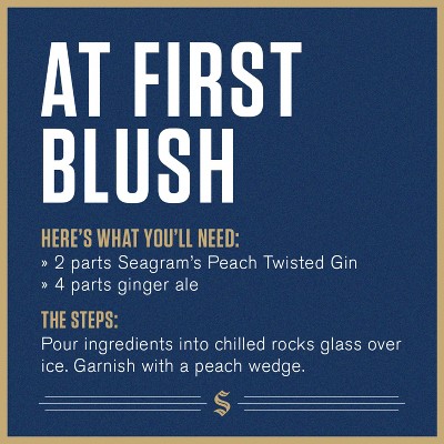 Seagram's Peach Twisted Gin - 1.75L Plastic Bottle