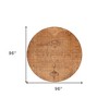 Copper Orange And Brown Oriental Washable Indoor Outdoor Area Rug - 3 of 4
