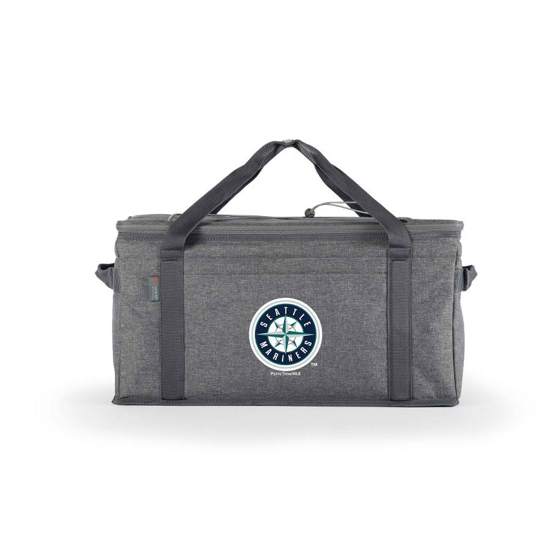 MLB Seattle Mariners 64 Can Collapsible Cooler - Heathered Gray, 1 of 6