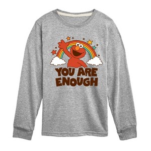 Boys' - Sesame Street - You Are Enough Elmo -Toddler and Youth Long Sleeve T-Shirt Long Sleeve Graphic T-Shirt - 1 of 3