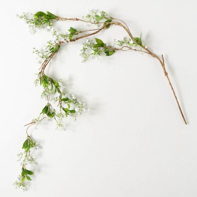 Sullivans Artificial 58" White Berry Drop Spray