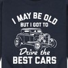 Men's - Instant Message - I May Be Old Drive Best Cars Graphic Fleece Sweatshirt - 2 of 4