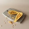14" Large Beige Marble Earthy Tones Charcuterie Tapas Cheese Fruit Serving Board - 2 of 4
