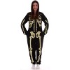 #followme Glow In The Dark Skeleton Adult Bodysuit Pajamas - 3 of 3