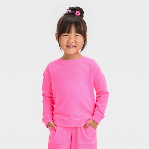 Totally Cool Pink Pullover Hoodie And Snowflake Legging Set