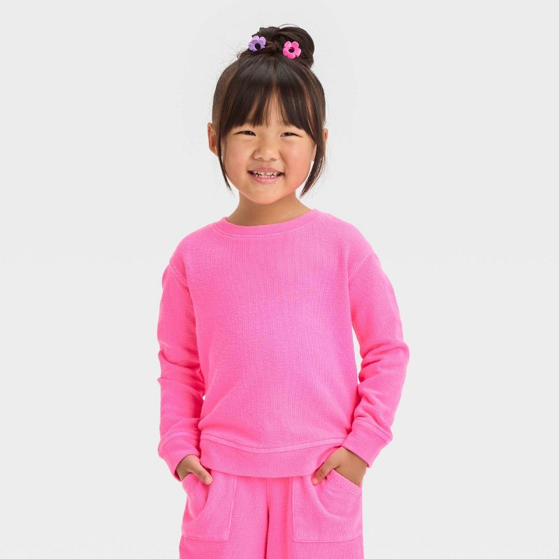Toddler Girls' Fleece Sweatshirt - Cat & Jack™, 1 of 11
