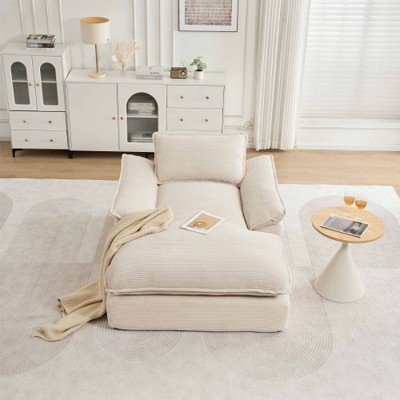Aukfa Sleeper Sofa Couches for Living Room, Luxury Modern Couch with Deep Seat, No Assembly Required, 3 Seater, White