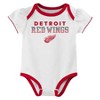 NHL Detroit Red Wings Infant Girls' 3pk Bodysuits - 2 of 4