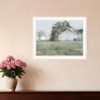HomeRoots Green Country Morning White Framed Print Wall Art - 2 of 4
