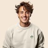 Dalix Mushroom (Glow in the Dark) Embroidered Fleece Sweatshirt Pullover Mens - 3 of 4