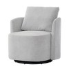 CAVINAS 360° Swivel Barrel Accent Chair,Rotating Sitting Chair,Chenille Upholstered Armchair with Curved Design for Living Room,Bedroom,Office - 2 of 4