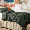 Bedsure | 3Pcs Beige Soft Warm Imitation Washed Cotton Bed Comforter Sets for All Seasons - 2 of 4
