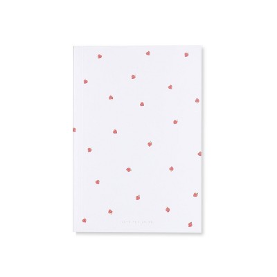Special Lined Strawberry Composition Notebook White- West Emory