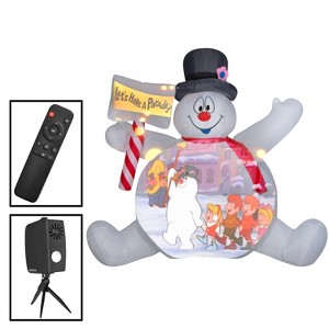 Gemmy Living Projection Airblown Inflatable Frosty the Snowman Warner Brothers (HS), 10 ft Tall - 1 of 2