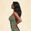 Women's Square Neck Back Cutout Tankini Top - Cupshe - 2 of 4
