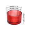 Unique Bargains Glass Table Centerpiece Decor Tea Light Candle Holders 2 Pcs 2.17" - 2 of 4