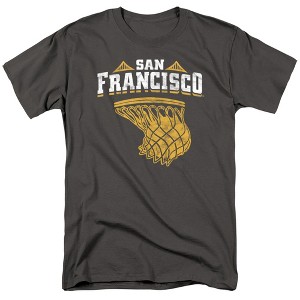 University Of San Francisco Basketball Hoop Adult T-Shirt Black - 1 of 4