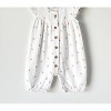 Girls' Strawberry Muslin Baby Romper - VIVERANO Organics - 2 of 3