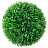 Aghana Digitals 2-Pack 15" UV-Resistant Polyethylene Artificial Boxwood Balls - Lush Green, - 2 of 4
