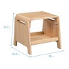 ECR4Kids Sit or Step Stool, Natural, 1 - 2 of 4